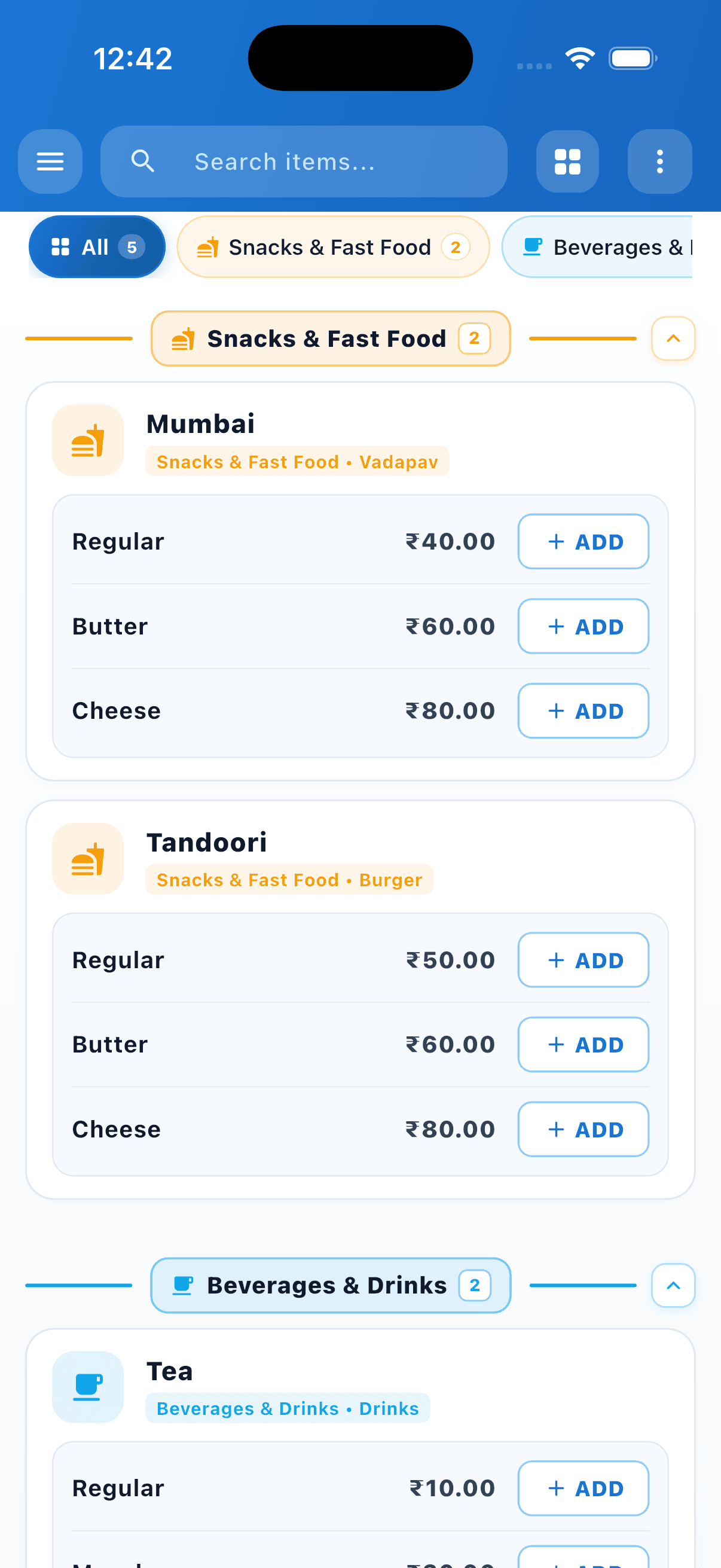 Product & Category Catalog