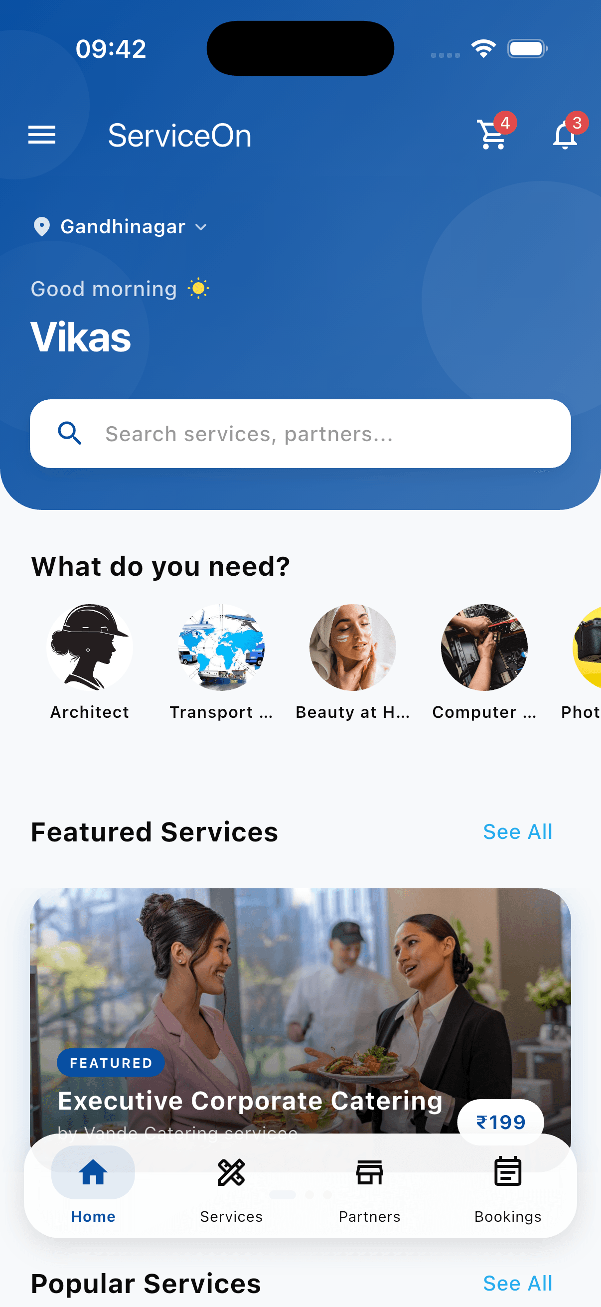 ServiceOn Dual-Role Mobile Application